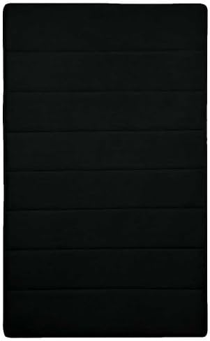 Hydrodry Tapis de bain antidérapant en mousse visco-élastique Noir 50 x 90 cm