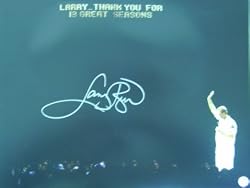 Larry Bird Signed Celtics 16x20 Retirement Night