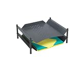 MMF Industries Horizontal 2-Tier Steel Desk Organizer (290A3)