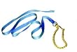 Hamilton Deluxe 7' x1" Nylon Lead Shank with 24" Chain, Blue