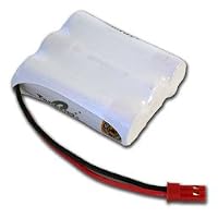 3.6V 2000mAh NiMH Side by Side Battery Packs with Hitec Connector for RC airplanes, Walking robot etc.