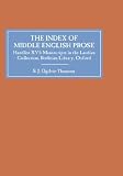 Cover of The Index of Middle English Prose by S.J. Ogilvie-Thomson 0859915956