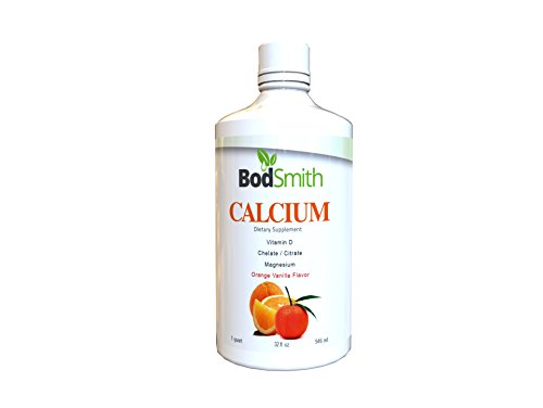 Liquid Calcium & Magnesium Supplement by BodSmith 32oz Bottle sweet Vanilla Orange Flavor. Liquid Calcium & Magnesium Supplement by BodSmith 32oz Bottle sweet Vanilla Orange Flavor.