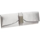 La Regale Oversized Satin Bead Clutch