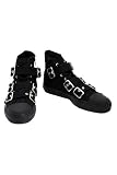 Demonia Black Three Strap High Top Sneakers