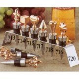Old Dutch 720 11.5 x 2 Inch Aluminum Display Rack for Six Wine Stoppers