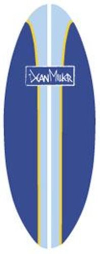 LA Rug Surfboard 16-by-47-Inch Nylon Rug, Blue
