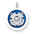 Sterling Silver US Coast Guard Disc