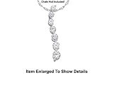 Stunning 10k Solid Gold Genuine Diamond Journey Pendant