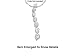 Stunning 10k Solid Gold Genuine Diamond Journey Pendant