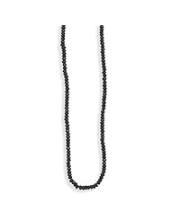 Faceted Black Spinel Bead Necklace