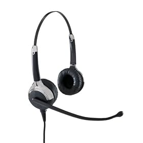 VXI Proset UC 21P Binaural Noise Canceling Headset with Plantronics QD by 