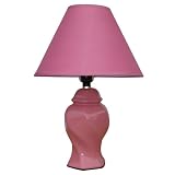 Ore International 15 Ceramic Accent Table Lamp - Pink
