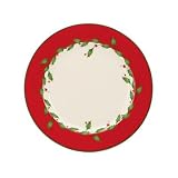 Lenox Holiday Red Dessert Plates, Set of 4