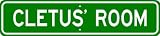 CLETUS ROOM SIGN - Personalized Gift Boy or Girl, Aluminum