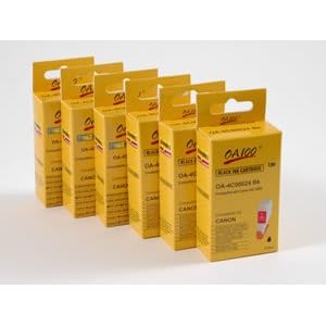 Compatible Canon BCI-24- 3 Color & 3 Black Ink Cartridges 6 Pack - Pixma iP1500/iP2000/MP130/MP410/MP430