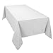 Casual Dining Essentials Round Tablecloth, White, 69 inch