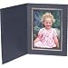 Black Portrait Folder: Gold Border