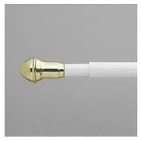 Levolor Kirsch #A7004213408 28-48 White Round Sash Rod by LEVOLOR/KIRSCH/NEWELL