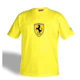 Ferrari Yellow Shield Logo Tee