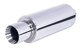 3A Racing 63-0515 Muffler Universal Bullet 4 Tip