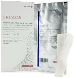 REPARA Silver Calcium Alginate Dressing Ag 4" x 4.5", Box of 10 - # 3554