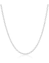 14k Gold Textured Oval Rolo Chain Necklace