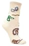 Snake Cotton Wildlife Animal Apparel Art Print Socks 9-11 Featuring Grayband Kingsnake, Boa, Python, Milksnake, Ratsnake, ribbonsnake, cornsnake