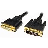 Cables Unlimited PCM-2286-06 DVI D Dual Link Extension Cable (6 Feet, Black)