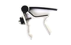 Boston Silver Guitar Capo: Trigger Capo for Acoustic Guitar, Classical Guitar, Electric Guitar (6-string)