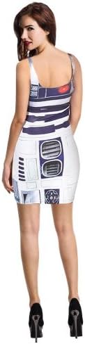 Misomi Women's Digital Print Tank Dress Bodycon Clubwear One Size Star Wars Artoo