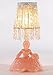 Vintage Small Pink Depression Glass Figurine Accent Table Lamp