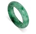 Genuine Green Jade 6 MM Band Gemstone Ring