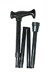 Duro-Med Adjustable Folding Cane with Carrying Case, Black