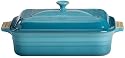 Le Creuset Stoneware 4-1/2-Quart Covered Rectangular Baking Dish, Caribbean