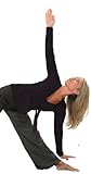 Black Yoga Wrap Top