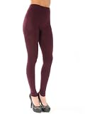 Black Fleece Lined Footless Leggings Womens Soft Warm Made in USA