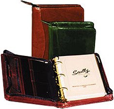 Scully Leather Zip Weekly Planner Sierra Collection 8053Z Organizer,Black