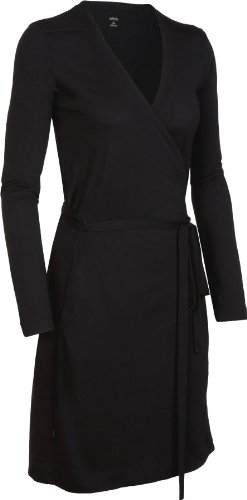 Icebreaker Women's Long Sleeve Roma Dress (Black, Large)