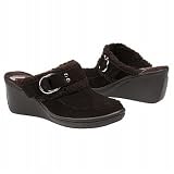 31EAazGecUL. SL160  AK Anne Klein Womens Quattro Wedge Fur Trimmed Clog