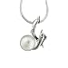Sterling Silver Dolphins Necklace Pendant
