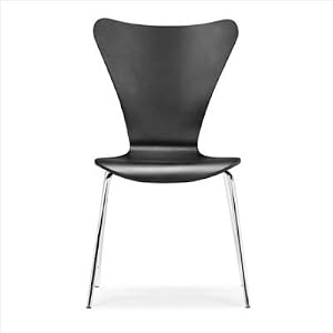 Zuo Taffy Dining Chair, Black, set of 4