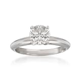 1.24ct Certified Diamond Solitaire Engagement Ring In Gold. Size 6