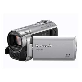 Panasonic SDR-S45 SD Card Camcorder with 40x Optical Zoom - Silver