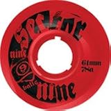 Sector 9 Topshelf Clear Red 78a 61mm Skateboard Wheels (Set Of 4)