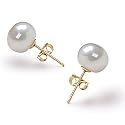 White 7-8mm AAA Freshwater Pearl Earring Set