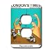 Londons Times Funny Bugs and Slugs Cartoons - Snail Russian Roulette - Light Switch Covers - 2 plug outlet cover