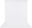 Neewer 6 x 9FT / 1.8 x 2.8M PRO Photo Studio 100% Pure Muslin Collapsible Backdrop Background for Photography,Video and Television (Background Only) - White