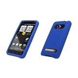 Premium Blue Silicone Gel Skin Cover Case for HTC Evo 4G [Accessory Export  ....