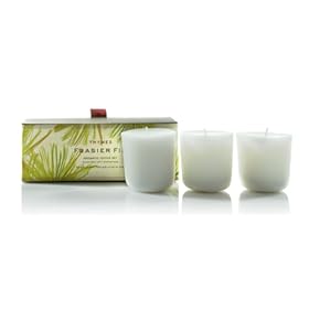  Thymes  Aromatic Votive Candles, Set of 3, Frasier Fir